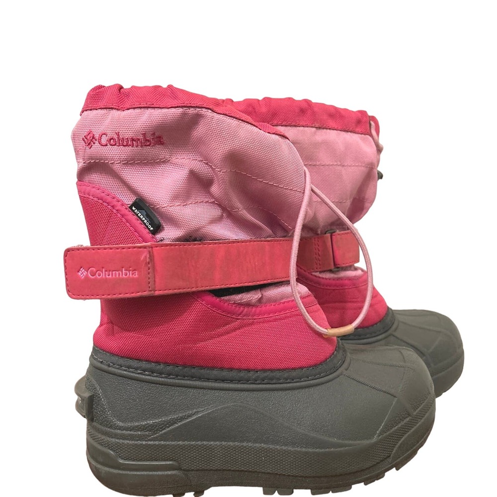 Columbia Kids strap snow boots - color Pink Size 13